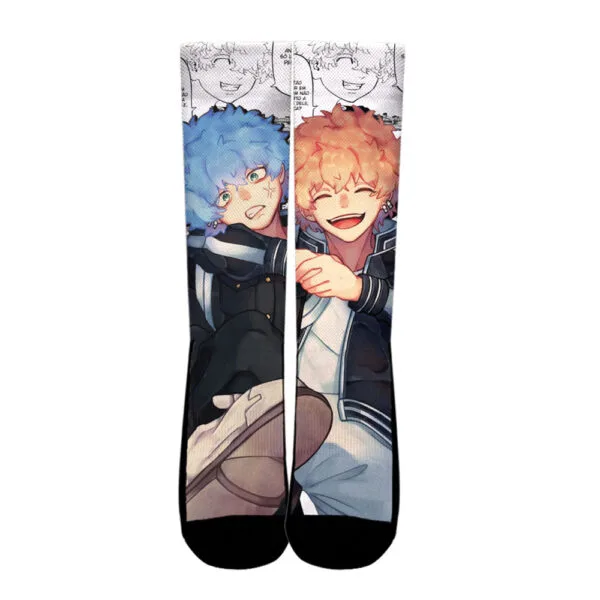 Anime Nahoya Kawata And Souya Kawata Socks Tokyo Revengers Custom Anime Socks Manga Style