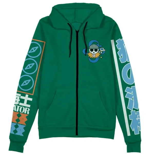 Nami One Piece Streetwear Zip Hoodie Jacket