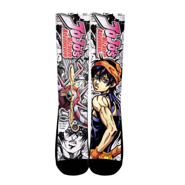 Anime Narancia Ghirga Socks Jojos Bizarre Adventure Custom Anime Socks