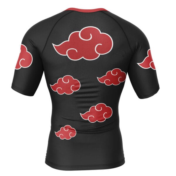 Anime Naruto Akatsuki Short Sleeve Rash Guard Compression Shirt Anime