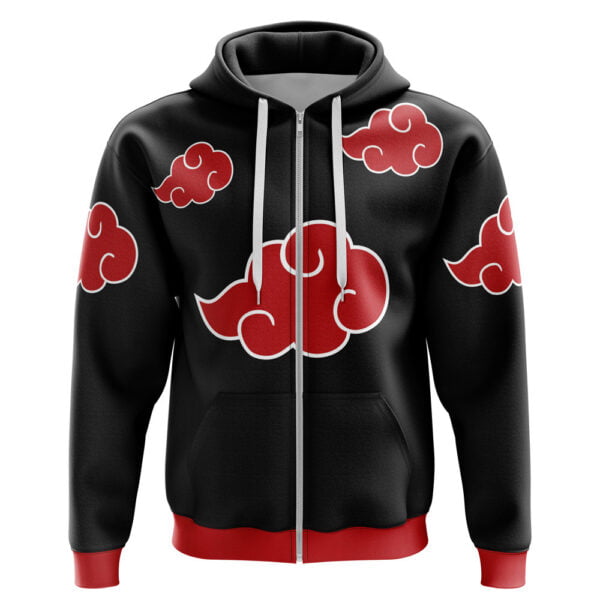 Anime Naruto Akatsuki Zip Hoodie Jacket Anime