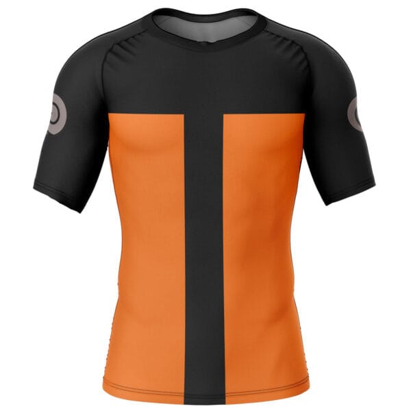 Anime Naruto Uzumaki Short Sleeve Rash Guard Compression Shirt Anime