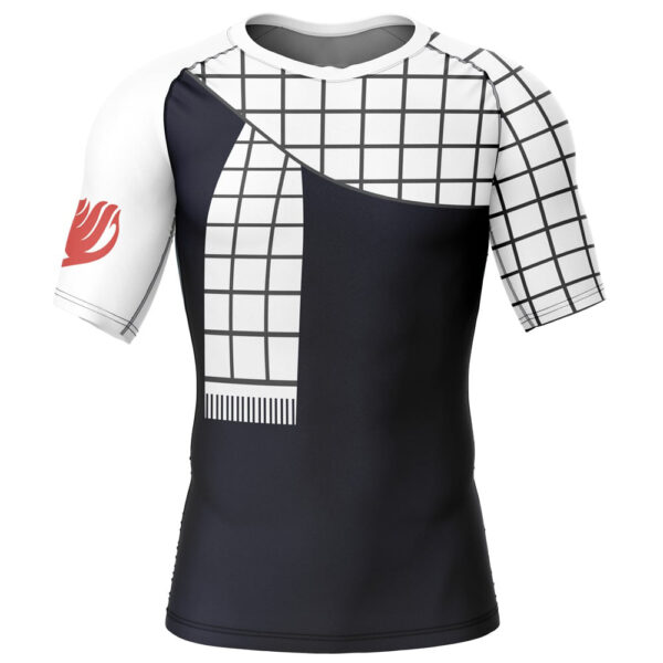 Natsu Dragneel Fairy Tail Short Sleeve Rash Guard Compression Shirt