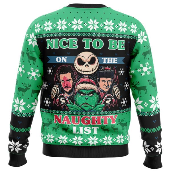 Naughty List Club Pop Culture Ugly Christmas Sweater