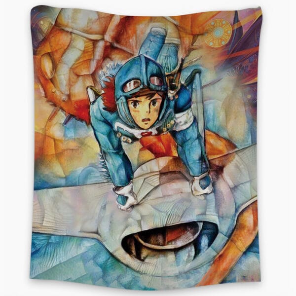 Nausicaa Of The Valley Of The Wind Studio Ghibli Tapestry