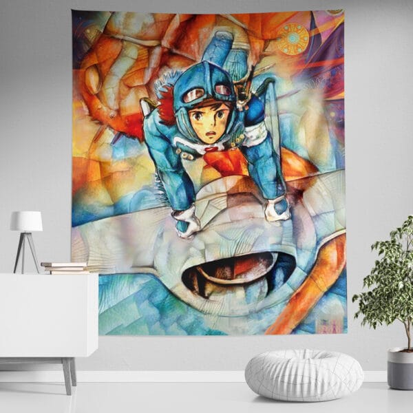 Nausicaa Of The Valley Of The Wind Studio Ghibli Tapestry