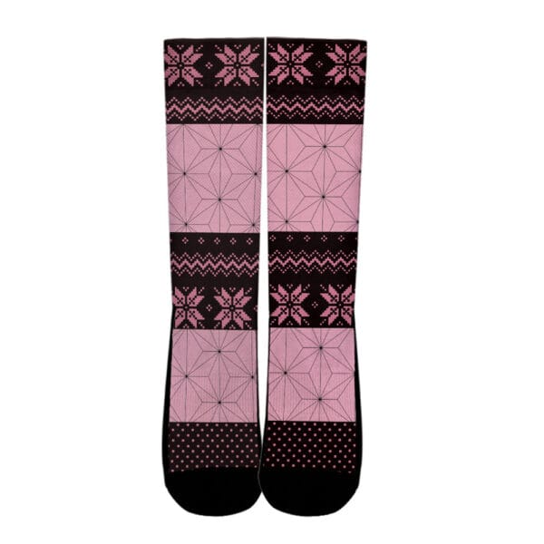 Nezuko Socks Demon Slayer Custom Christmas Anime Socks