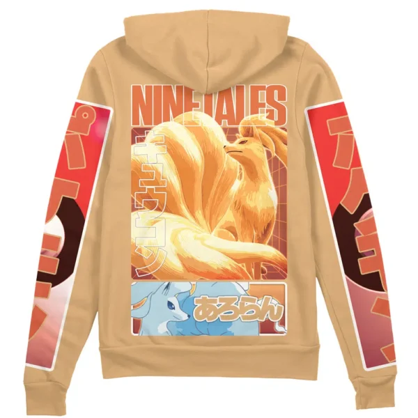 Ninetales Pokemon Streetwear Zip Hoodie Jacket