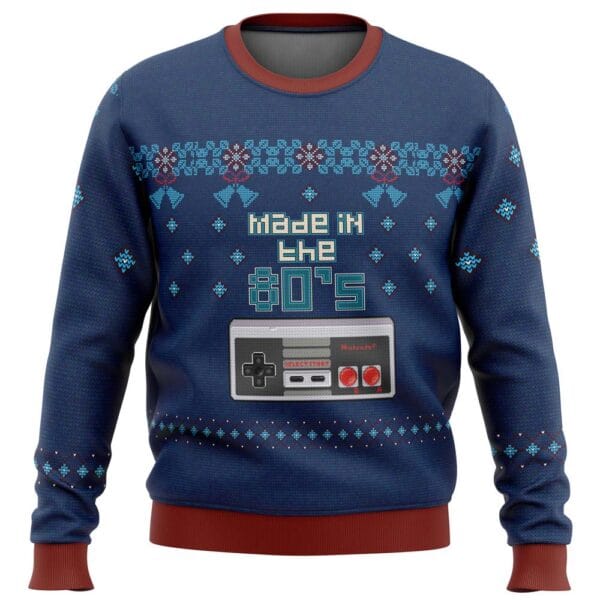 Nintendo Made In The 80S Ugly Christmas Sweater