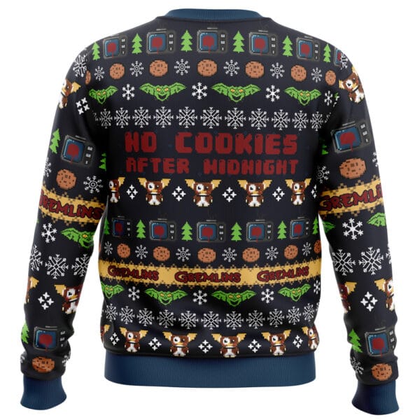 No Cookies After Midnight Gremlins Ugly Christmas Sweater