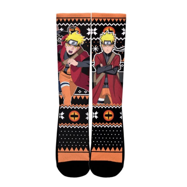 Nrt Uzumaki Sage Socks Custom Ugly Christmas Anime Socks Anime