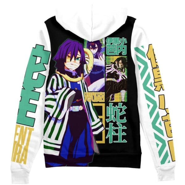 Obanai Iguro V2 Demon Slayer Streetwear Zip Hoodie Jacket