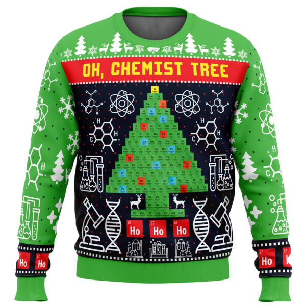 Oh Chemist Tree Science Ugly Christmas Sweater