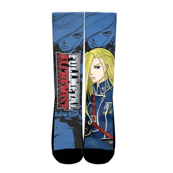 Olivier Mira Armstrong Socks Fullmetal Alchemist Custom Anime Socks Manga Style