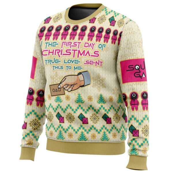 On The First Day Of Christmas Squid Game Christmas Sweater