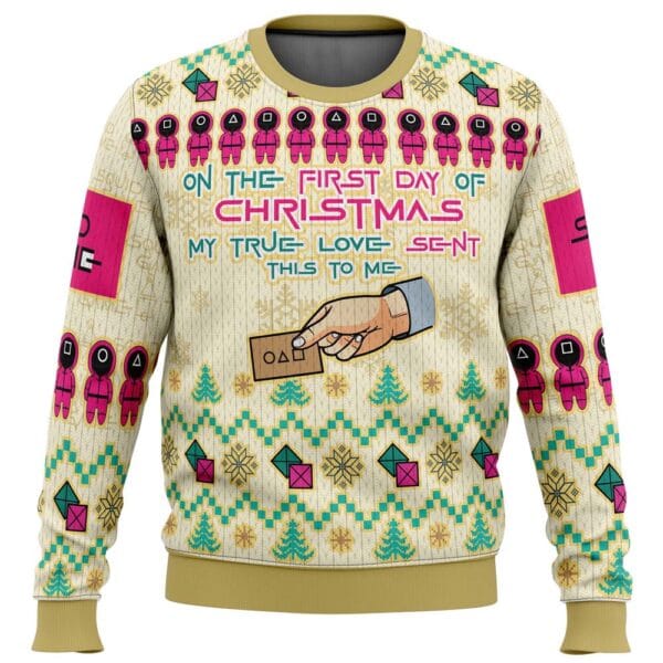 On The First Day Of Christmas Squid Game Christmas Sweater