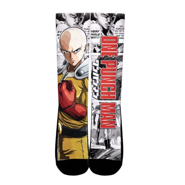 Anime One Punch Man Saitama Socks Custom For Anime Fans Anime