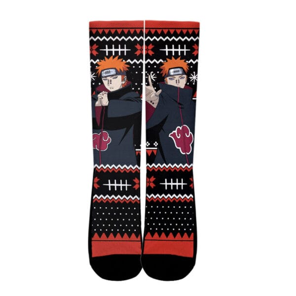 Anime Pain Socks Custom Ugly Christmas Anime Socks