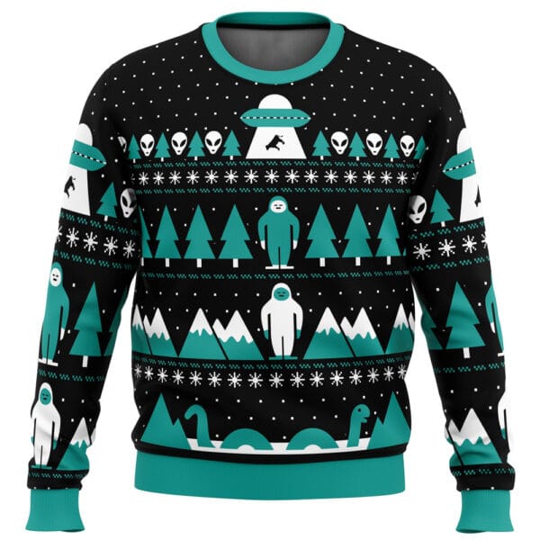 Paranormal Xmas Alien Ugly Christmas Sweater