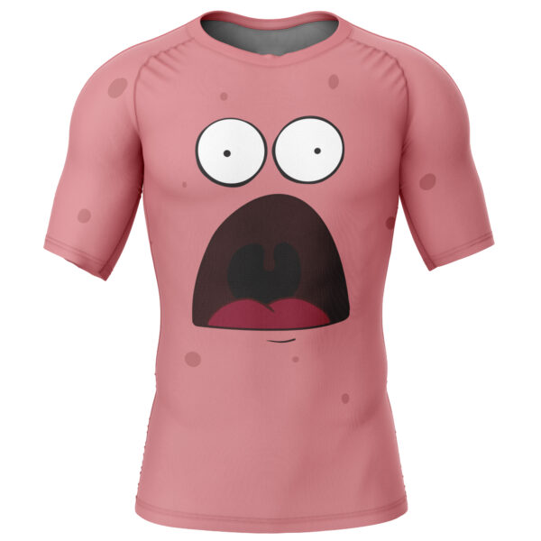 Patrick Star Spongebob Squarepants Short Sleeve Rash Guard Compression Shirt