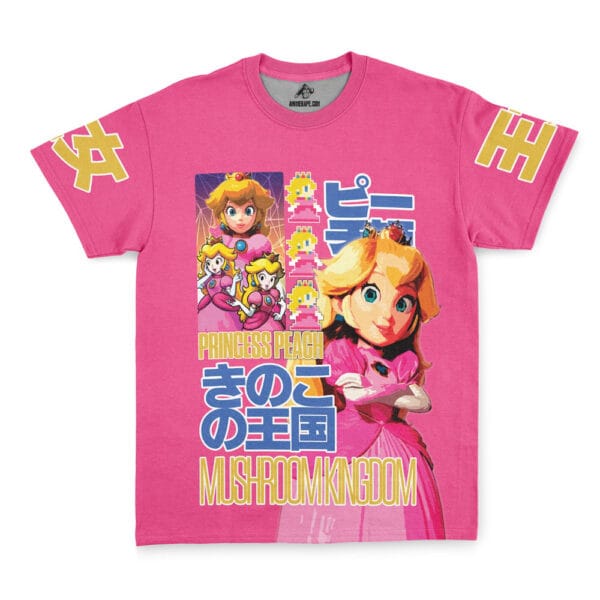 Peach Super Mario Streetwear T Shirt