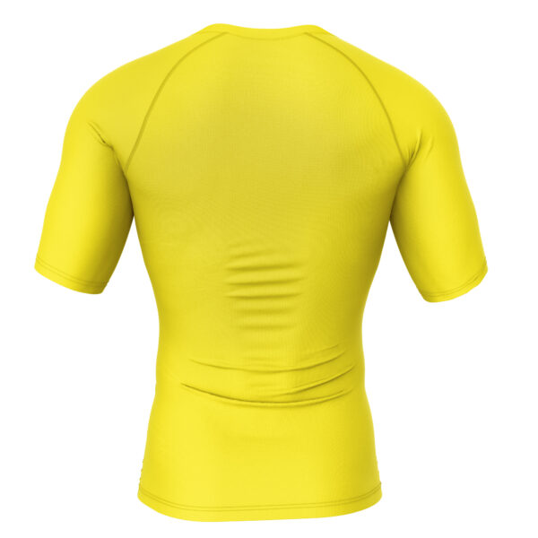 Pikachu Face Pokemon Short Sleeve Rash Guard Compression Shirt