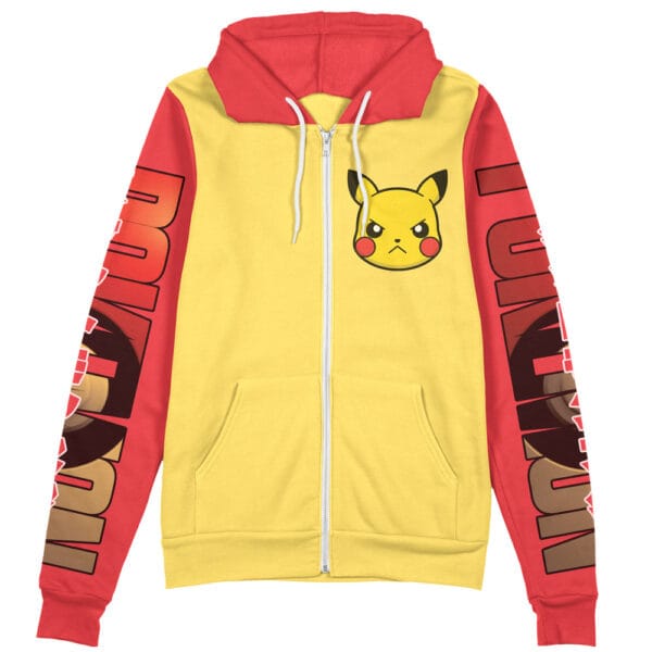 Pikachu Pokemon Streetwear Zip Hoodie Jacket