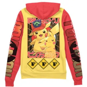 Pikachu Pokemon Streetwear Zip Hoodie Jacket