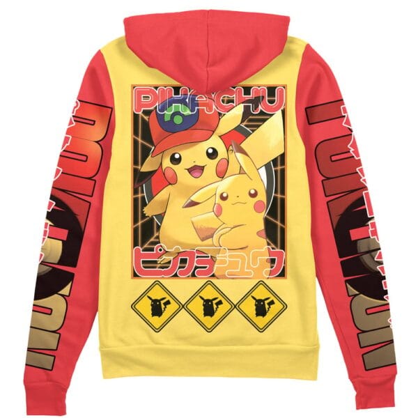 Pikachu Pokemon Streetwear Zip Hoodie Jacket