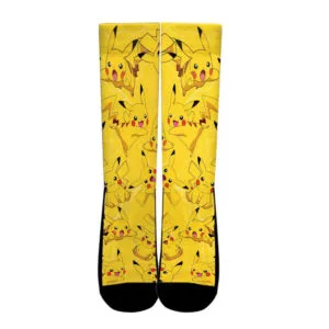 Pikachu Socks Costume Pokemon Anime Socks Pattern