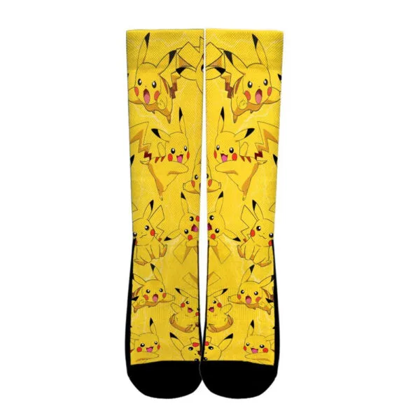 Pikachu Socks Costume Pokemon Anime Socks Pattern