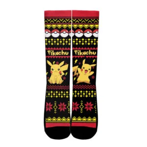 Pikachu Socks Pokemon Custom Ugly Christmas Anime Socks