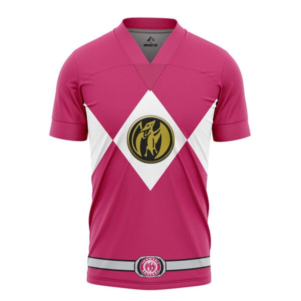 Pink Ranger Mighty Morphin Power Rangers Soccer Jersey