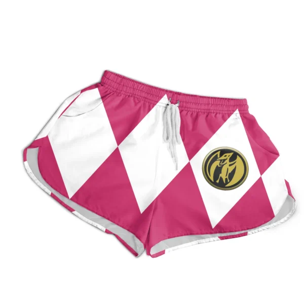 Pink Ranger Mighty Morphin Power Rangers Womens Board Shorts