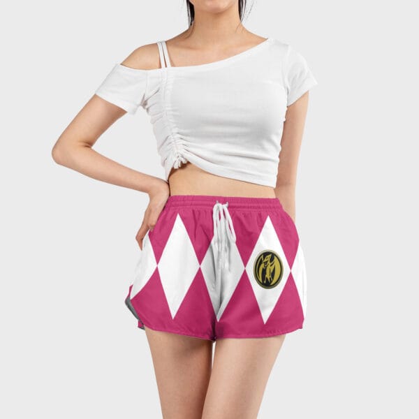 Pink Ranger Mighty Morphin Power Rangers Womens Board Shorts