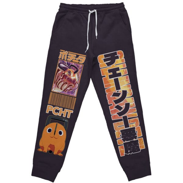 Anime Pochita Chainsaw Man Streetwear Sweatpants