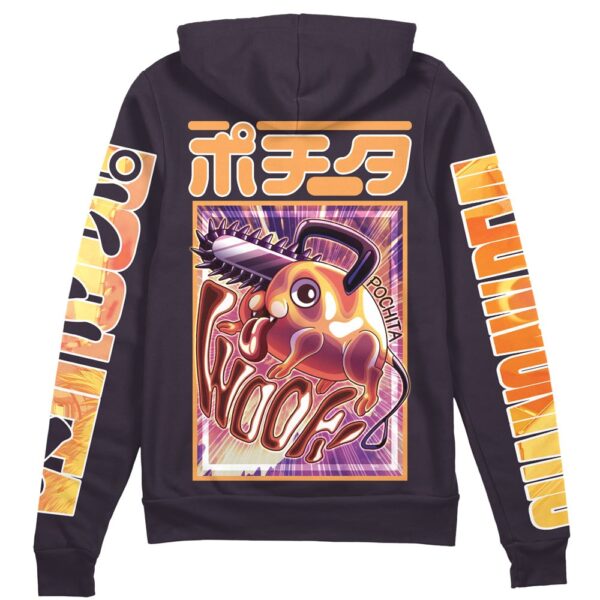 Anime Pochita Chainsaw Man Streetwear Zip Hoodie Jacket