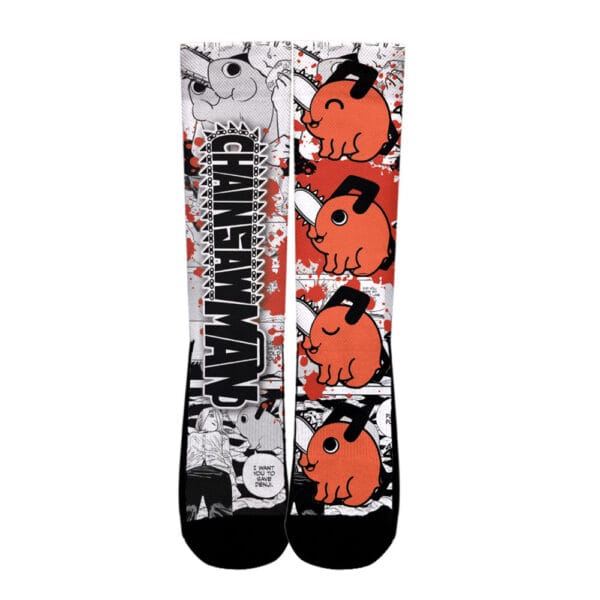 Anime Pochita Socks Chainsaw Man Custom Anime Socks