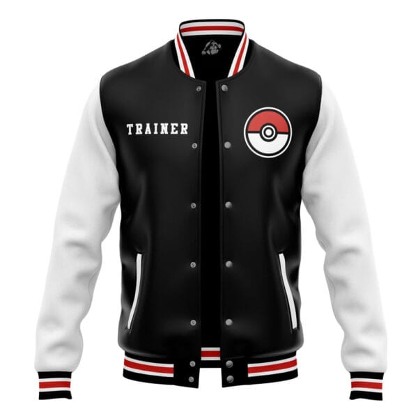 Poke League Bomber Pokemon Varsity Jacket