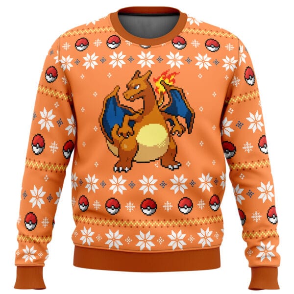 Pokemon Christmas Blaze Charizard Ugly Christmas Sweater