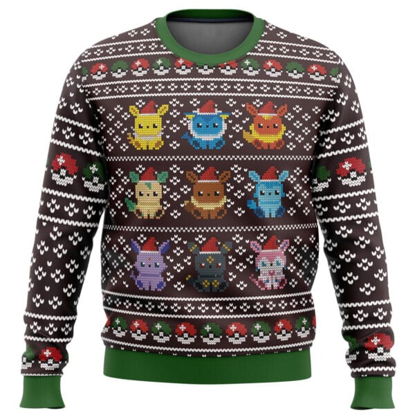 Pokemon Eeveelution Ugly Christmas Sweater