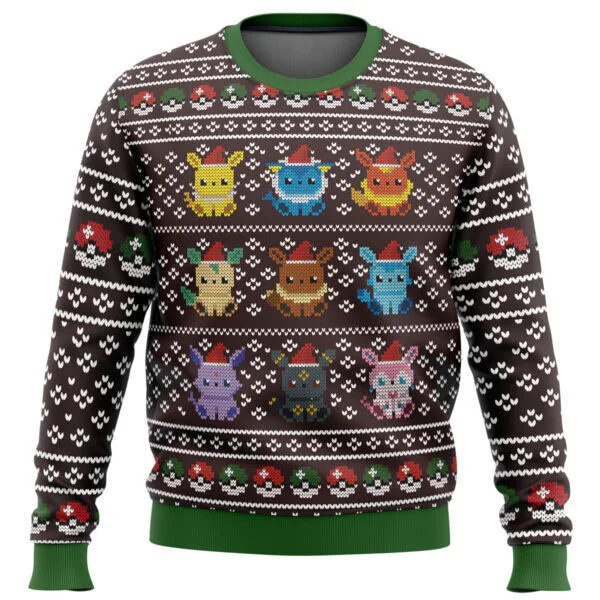 Pokemon Eeveelution Ugly Christmas Sweater