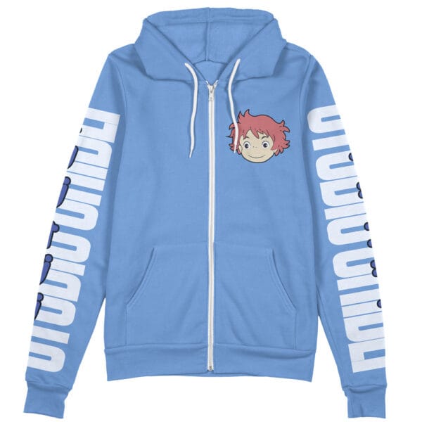 Ponyo Studio Ghibli Streetwear Zip Hoodie Jacket