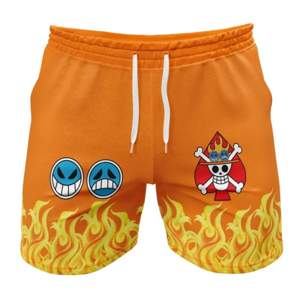 Portgas D Ace One Piece Gym Shorts