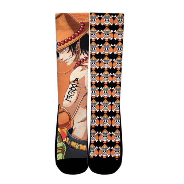 Portgas D Ace Socks One Piece Custom Anime Socks