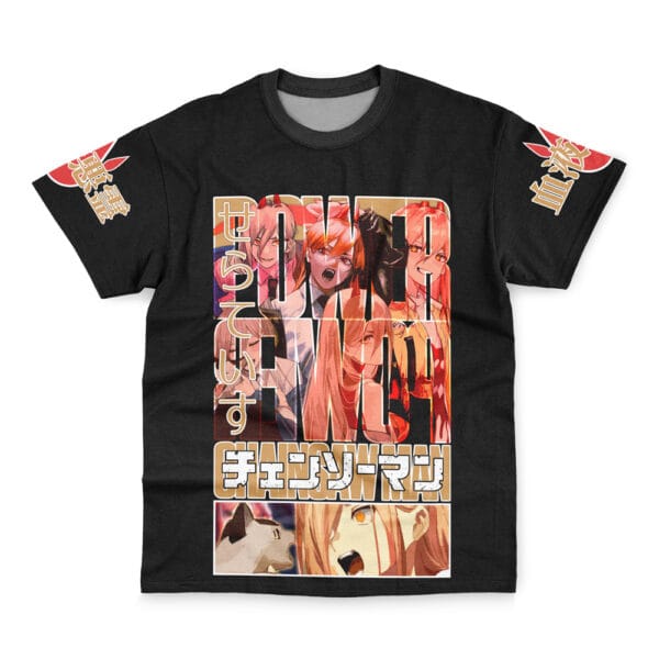 Anime Power Chainsaw Man Streetwear Tshirt