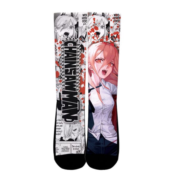 Power Socks Chainsaw Man Custom Anime Socks