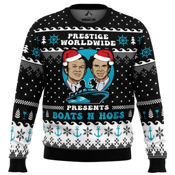 Prestige Worldwide Boat N Hoes Step Brothers Ugly Christmas Sweater