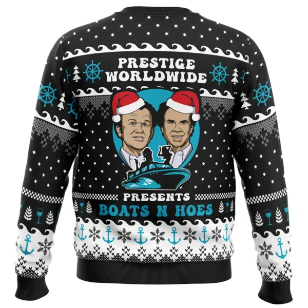 Prestige Worldwide Boat N Hoes Step Brothers Ugly Christmas Sweater