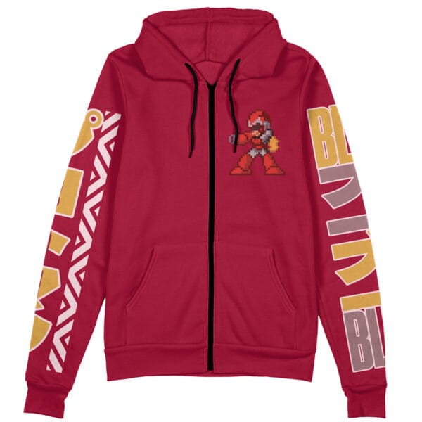 Proto Man Mega Man Streetwear Zip Hoodie Jacket